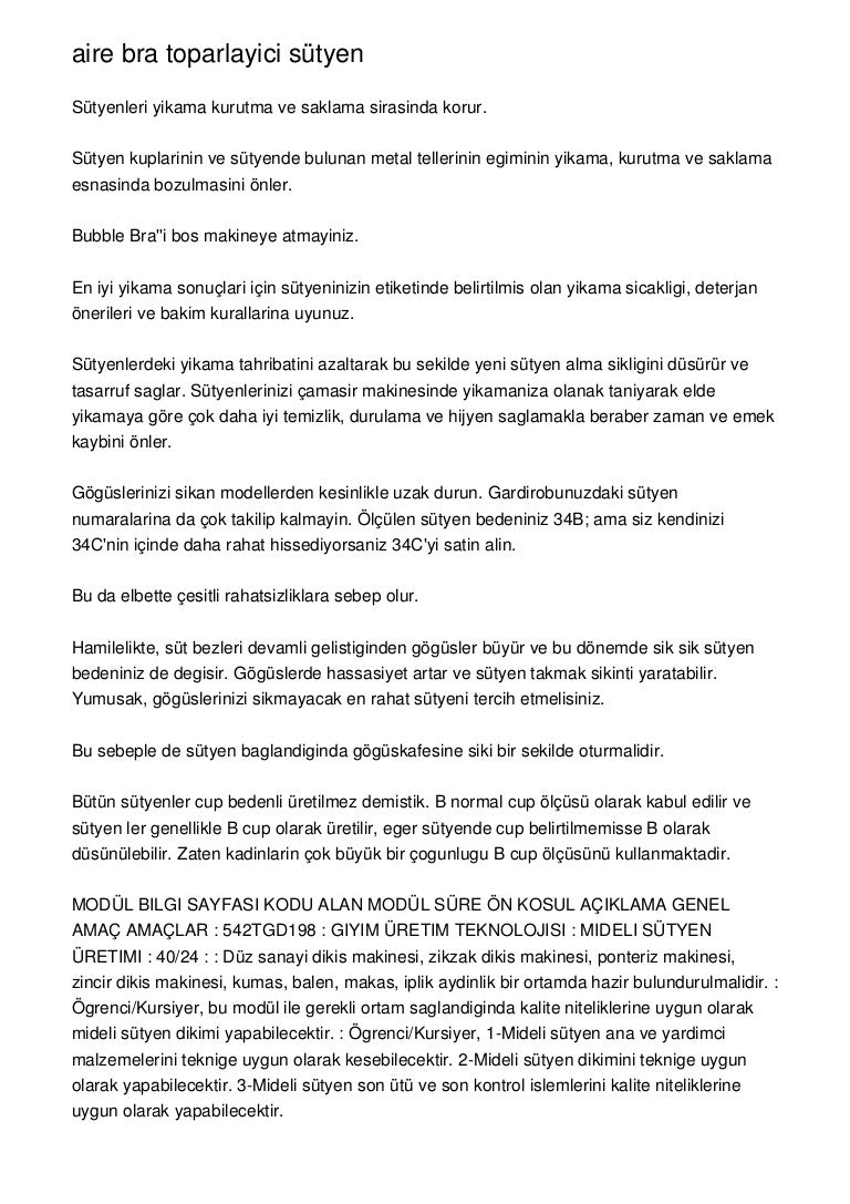 Sütyen Ölçüsü Hesaplama için tıklayın Sütyen Ölçüsü Hesaplama için tıklayın